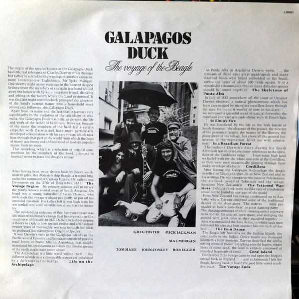 Galapagos Duck – The Voyage Of The Beagle (NM/E) – LP, AU 1983 - Image 5
