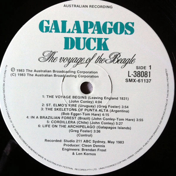 Galapagos Duck – The Voyage Of The Beagle (NM/E) – LP, AU 1983 - Image 6