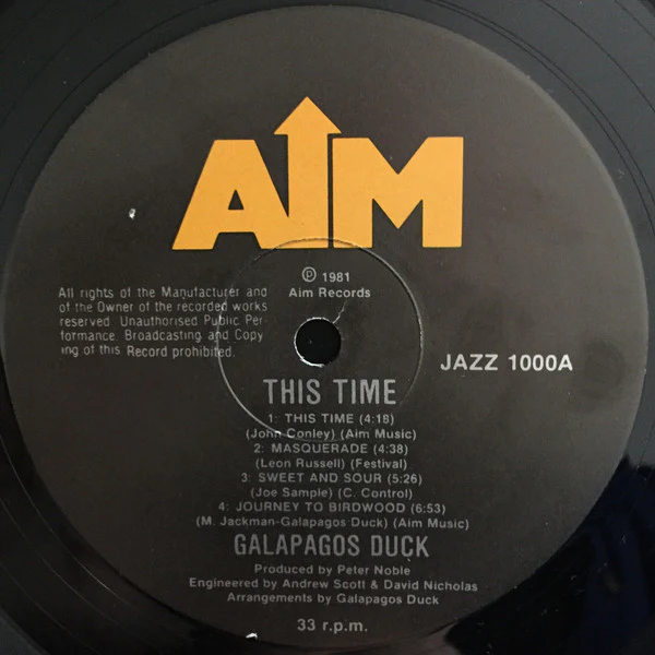 Galapagos Duck – This Time (E/E) – LP, AU 1981 - Image 3