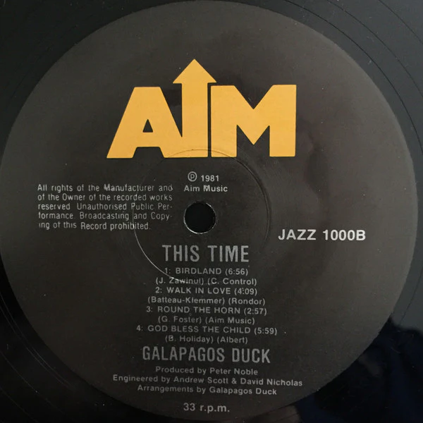Galapagos Duck – This Time (E/E) – LP, AU 1981 - Image 4