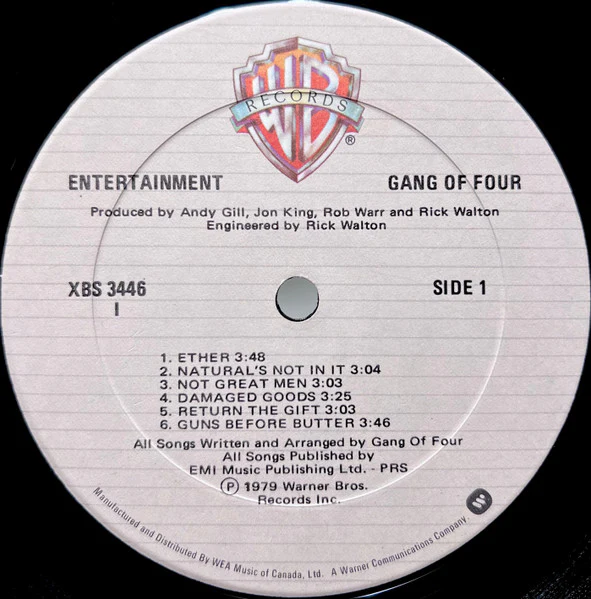 Gang Of Four – Entertainment! (VG/VG) – LP, CA 1979 - Image 3
