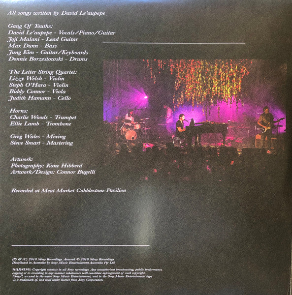 Gang of Youths – MTV Unplugged Live In Melbourne (VG/E) – 2xLP, AU 2018 - Image 2