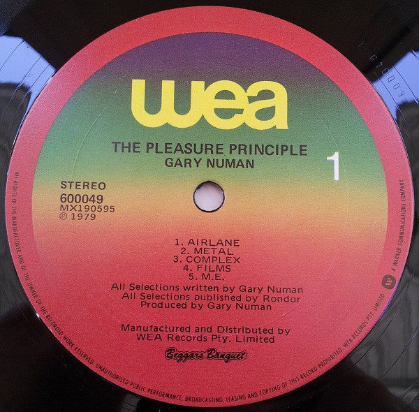 Gary Numan – The Pleasure Principle (VG+/VG+) – LP, AU - Image 5