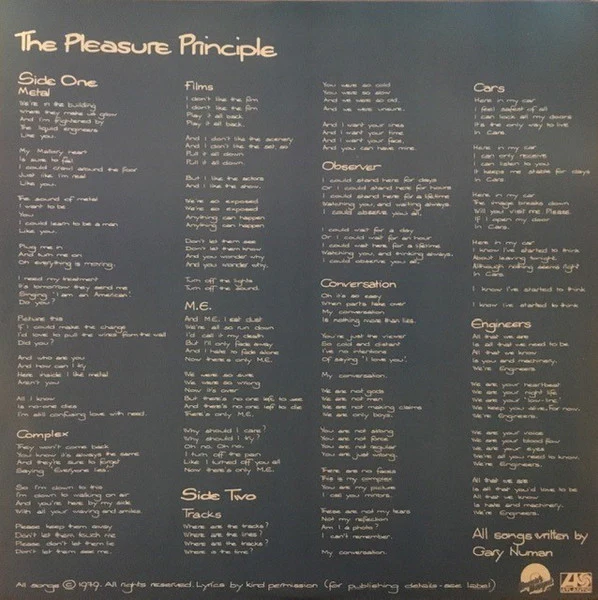 Gary Numan – The Pleasure Principle (VG+/VG+) – LP, AU 1979 - Image 6