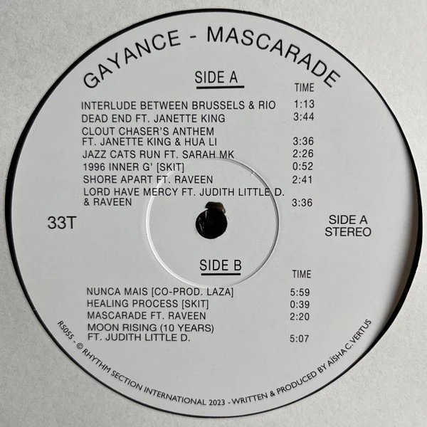 Gayance – Mascarade (VG+/VG+) – LP, UK 2023 - Image 3