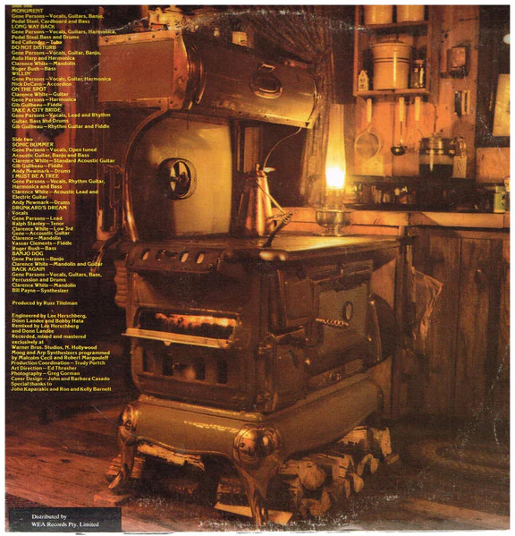 Gene Parsons – Kindling (VG+/VG+) – LP, AU 1974 - Image 2