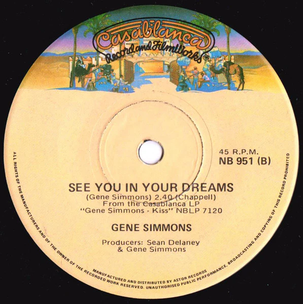 Gene Simmons – Radioactive (E/Generic) – 7", AU 1978 - Image 2