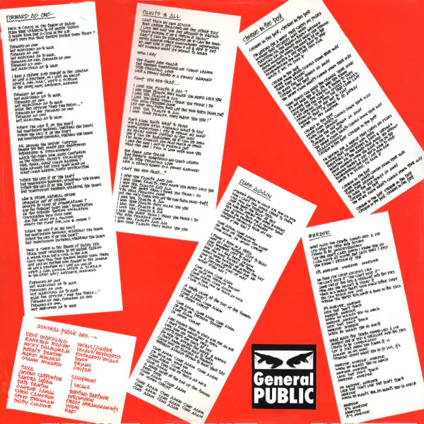General Public – Hand To Mouth (VG/VG+) – LP, UK 1986 - Image 3