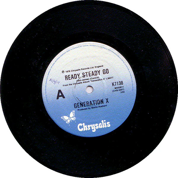 Generation X – Ready Steady Go (E/Generic) – 7", AU 1978