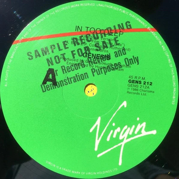 Genesis – Do The Neurotic / In Too Deep (VG+/VG+) – 12", AU 1986 - Image 5