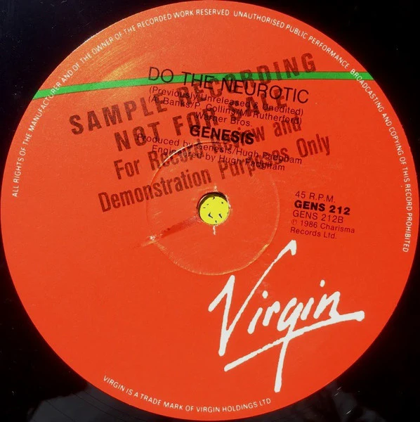 Genesis – Do The Neurotic / In Too Deep (VG+/VG+) – 12", AU 1986 - Image 6