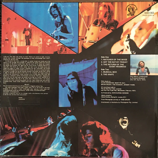 Genesis – Live (VG+/VG+) – LP, AU 1974 - Image 2