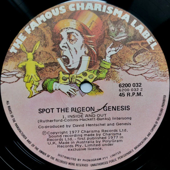 Genesis – Spot The Pigeon (E/VG+) – 12", AU 1977 - Image 4
