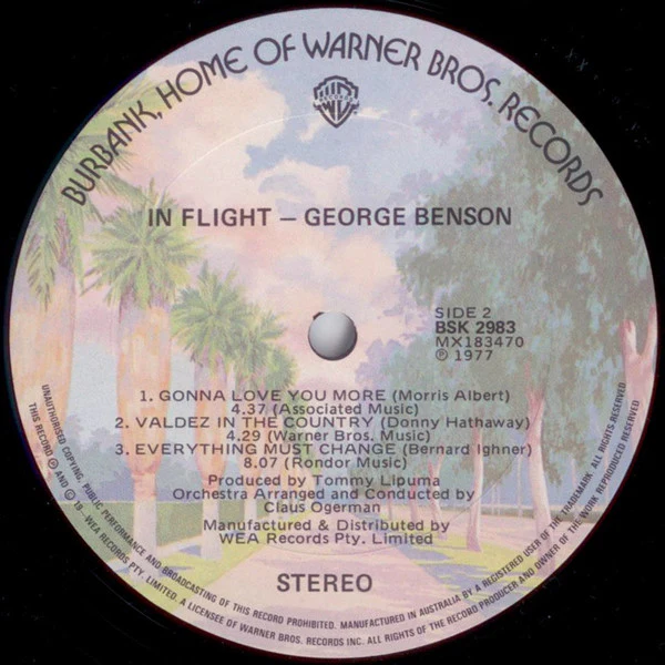George Benson – In Flight (VG+/VG+) – LP, AU 1977 - Image 5