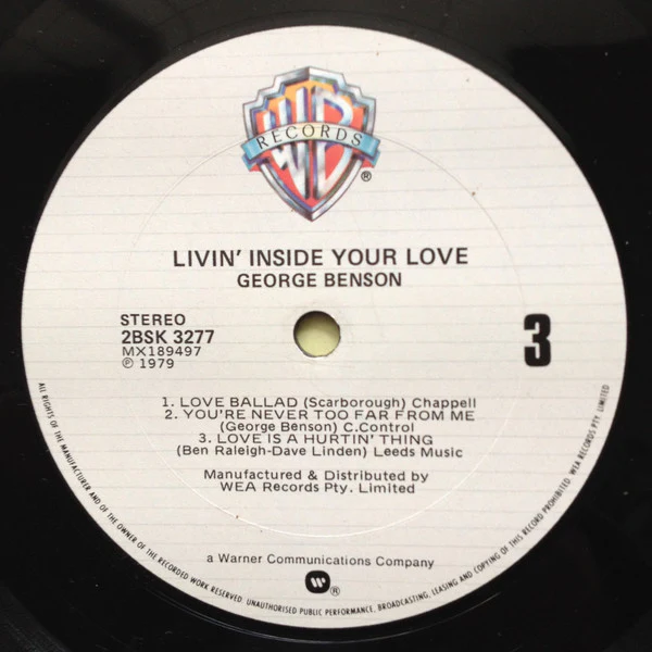 George Benson – Livin' Inside Your Love (E/VG+) – 2xLP, AU 1979 - Image 7