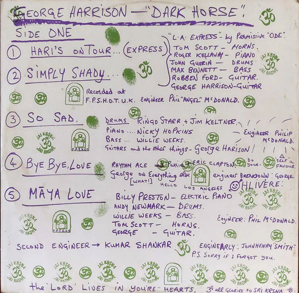 George Harrison – Dark Horse (E/E) – LP, AU 1974 - Image 3