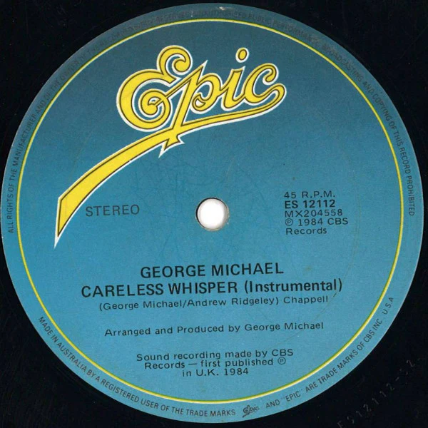 George Michael – Careless Whisper (VG+/VG+) – 12", AU 1984 - Image 4