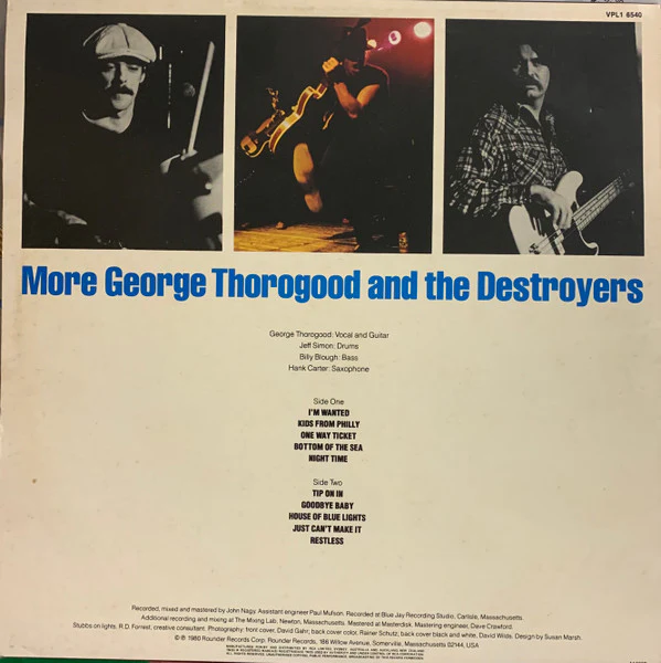 George Thorogood & The Destroyers – More George Thorogood And The Destroyers (VG+/VG) – LP, AU 1980 - Image 2