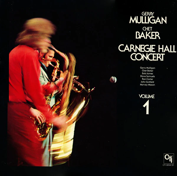 Gerry Mulligan, Chet Baker – Carnegie Hall Concert Volume 1 (VG+/VG+) – LP, US 1975