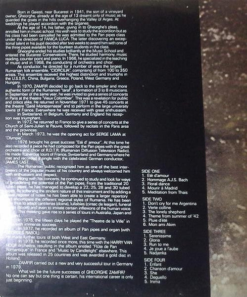 Gheorghe Zamfir – The Magic Flute Of Gheorghe Zamfir (VG+/VG+) – 2xLP, ZA 1979 - Image 2
