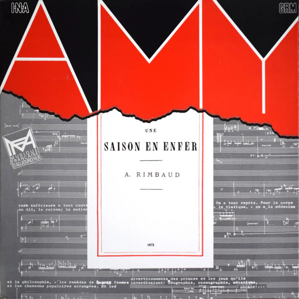 Gilbert Amy – Une Saison En Enfer (NM/E) – LP, FR 1981
