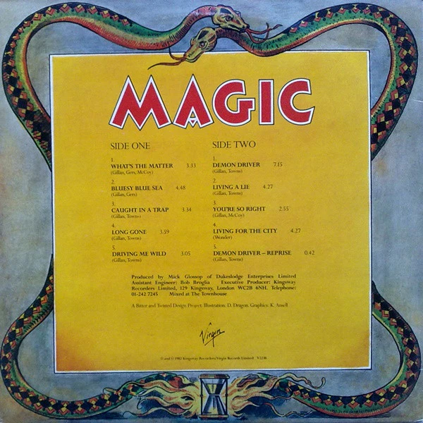 Gillan – Magic (VG+/VG+) – LP, UK 1982 - Image 3