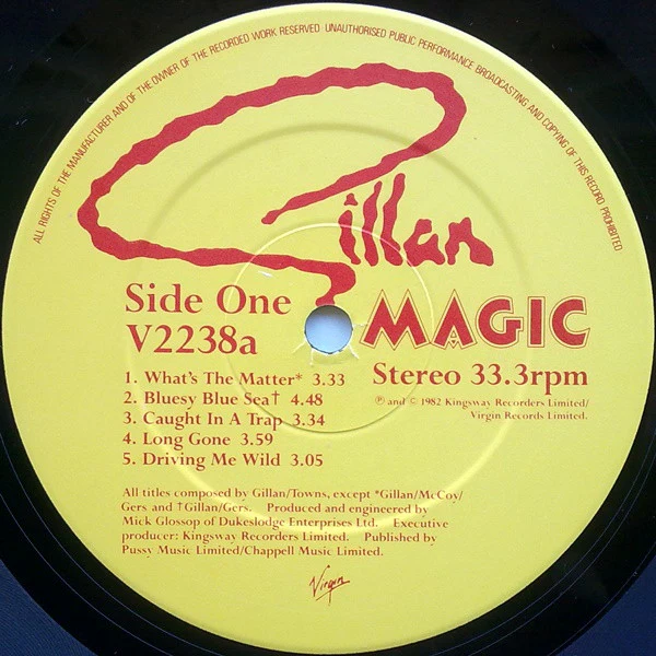 Gillan – Magic (VG+/VG+) – LP, UK 1982 - Image 4