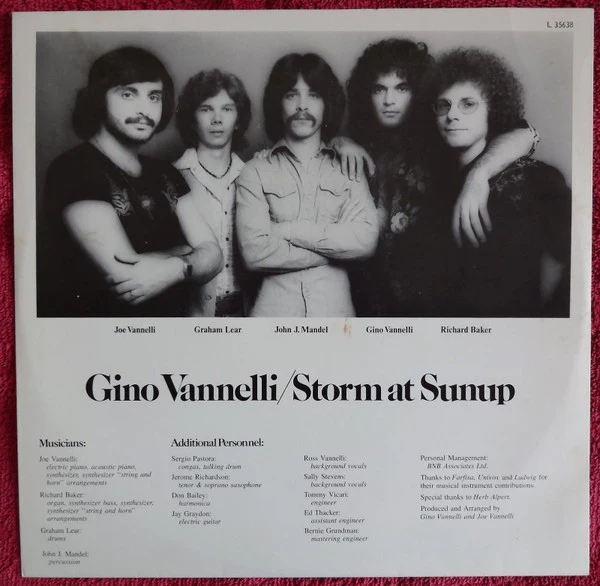 Gino Vannelli – Storm At Sunup (VG+/VG) – LP, AU 1975 - Image 3