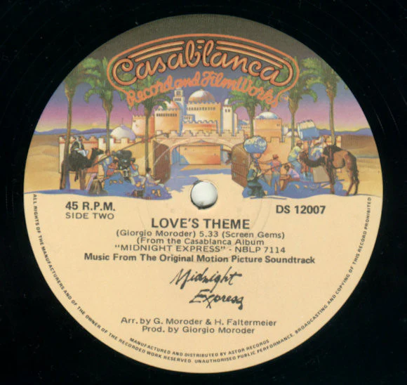 Giorgio Moroder – Chase / Love's Theme (VG+/Generic) – 12", AU 1979 - Image 2