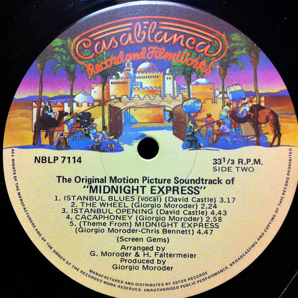 Giorgio Moroder – Midnight Express (Music From The Original Motion Picture Soundtrack) (VG/VG+) – LP, AU 1978 - Image 4