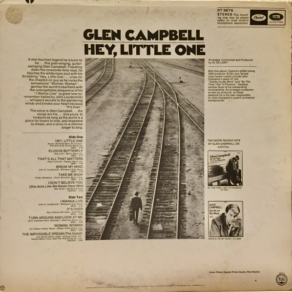 Glen Campbell – Hey, Little One (VG+/VG+) – LP, US 1968 - Image 2
