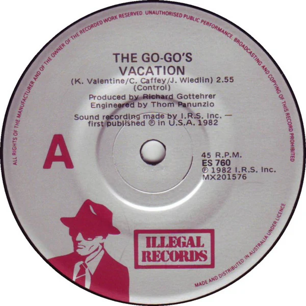Go-Go's – Vacation (VG+/VG+) – 7", AU 1982 - Image 3