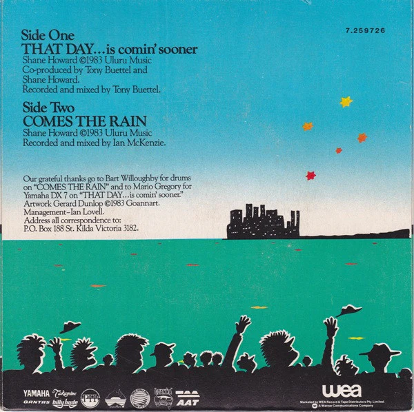 Goanna – That Day Is Comin' Sooner (VG+/VG+) – 7", AU 1983 - Image 2