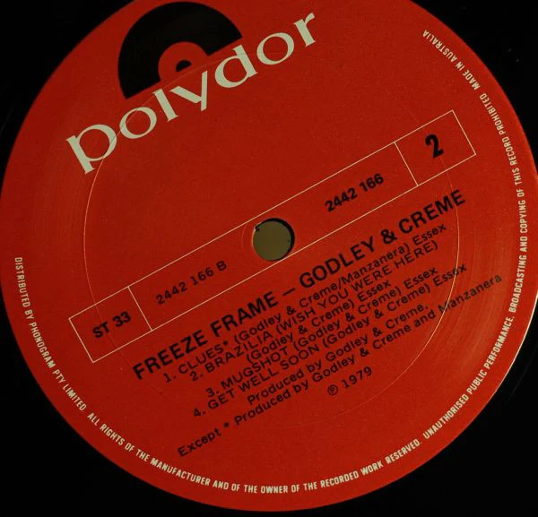 Godley & Creme – Freeze Frame (VG+/VG+) – LP, AU 1979 - Image 6