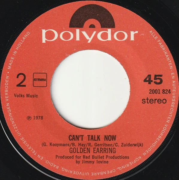 Golden Earring – Movin' Down Life (VG+/VG+) – 7", NL 1978 - Image 4