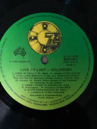 Goldrush – Live At Last (VG/VG) – LP, AU 1983 - Image 3