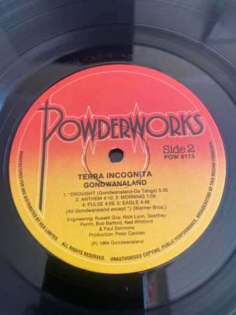 Gondwanaland Project – Terra Incognita (VG+/VG+) – LP, AU 1984 - Image 4