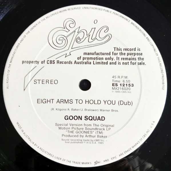 Goon Squad – Eight Arms To Hold You (VG+/VG+) – 12", AU 1985 - Image 4