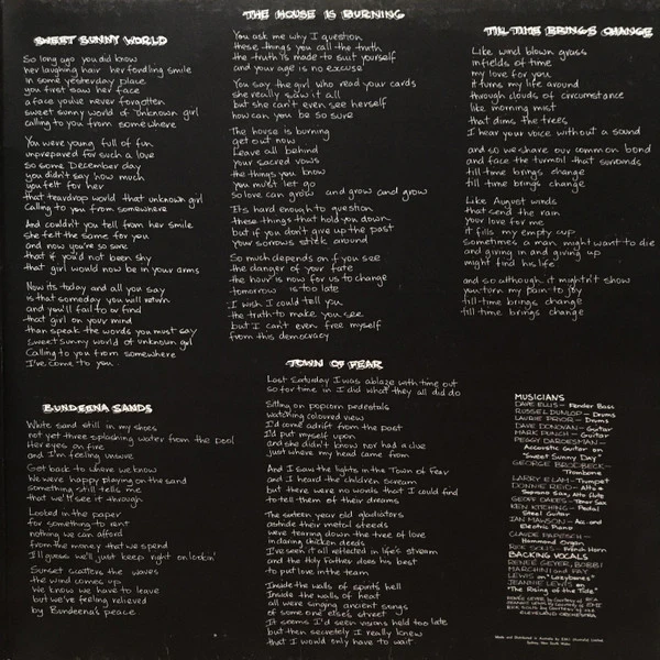 Graham Lowndes – Survival's A Song (VG+/VG) – LP, AU 1973 - Image 3