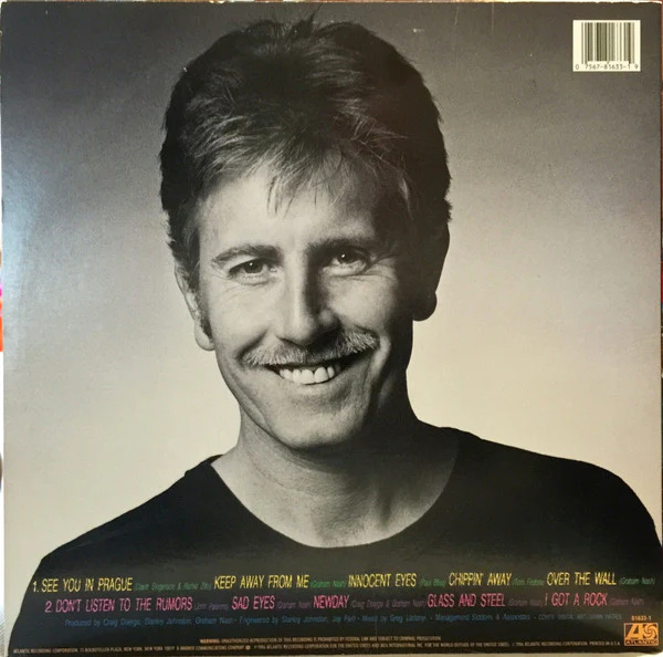 Graham Nash – Innocent Eyes (VG+/VG+) – LP, US 1986 - Image 3