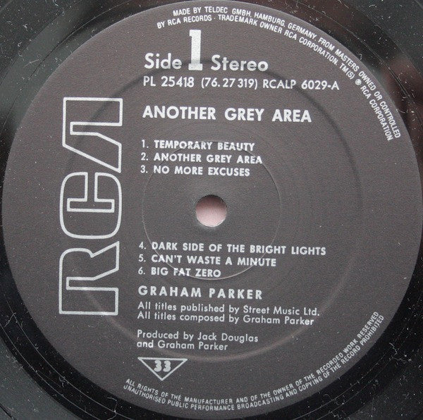 Graham Parker – Another Grey Area (VG+/VG+) – LP, EU 1982 - Image 3