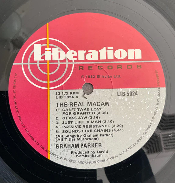 Graham Parker – The Real Macaw (VG+/VG+) – LP, AU 1983 - Image 5