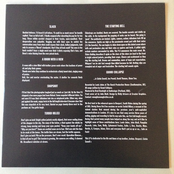 Grand Collapse – Far From The Callous Crowd (VG+/VG+) – LP, UK 2014 - Image 5