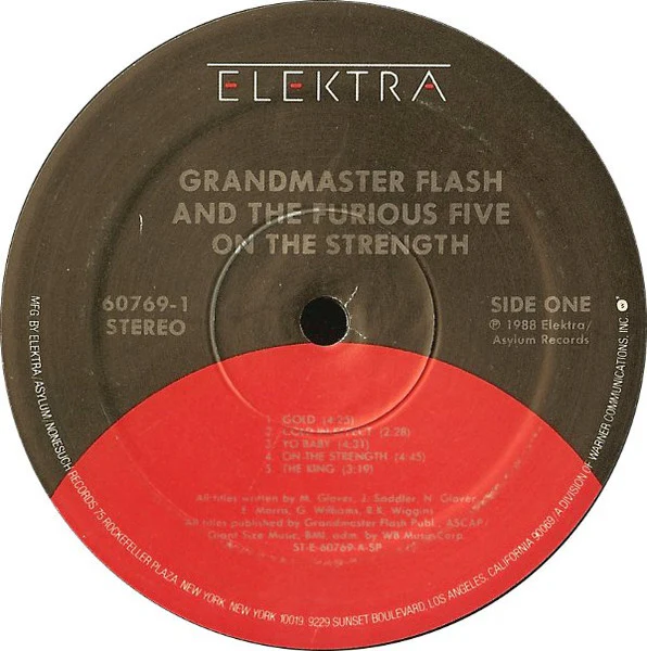 Grandmaster Flash & The Furious Five – On The Strength (VG+/VG+) – LP, US 1988 - Image 2