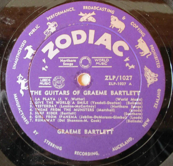 Gray Bartlett – The Guitars Of Graeme Bartlett (VG+/VG+) – LP, NZ 1966 - Image 3