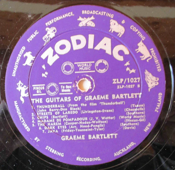Gray Bartlett – The Guitars Of Graeme Bartlett (VG+/VG+) – LP, NZ 1966 - Image 4