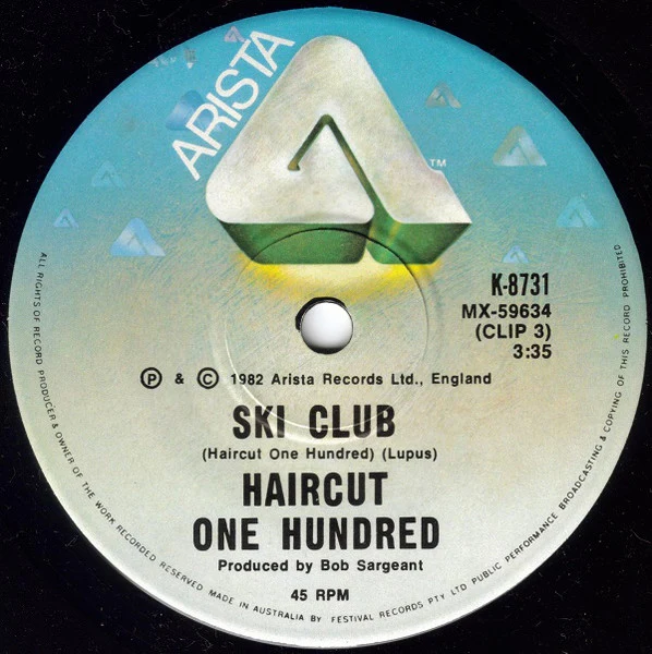 Haircut One Hundred – Fantastic Day (E/VG+) – 7", AU 1982 - Image 4