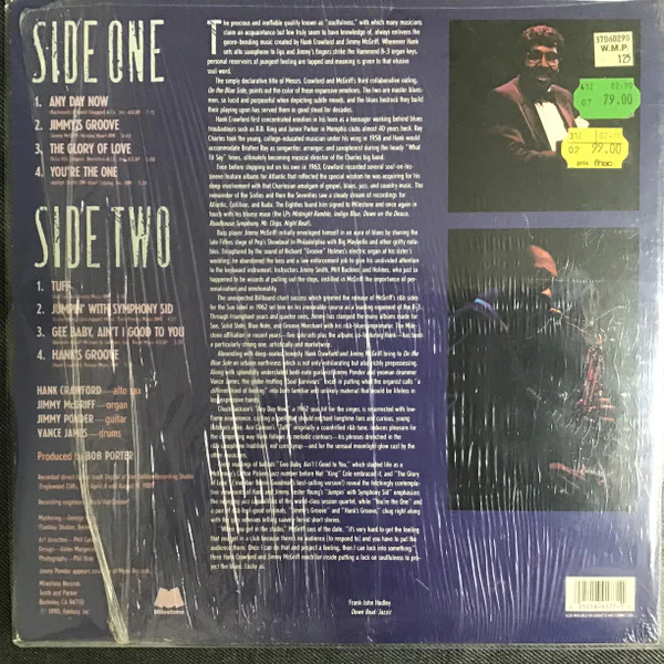 Hank Crawford, Jimmy McGriff – On The Blue Side (VG+/NM) – LP, US 1990 - Image 2