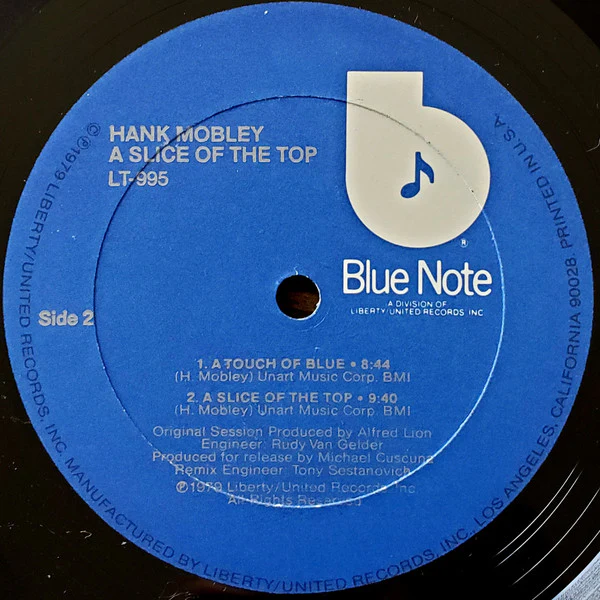 Hank Mobley – A Slice Of The Top (VG+/VG+) – LP, US 1979 - Image 4