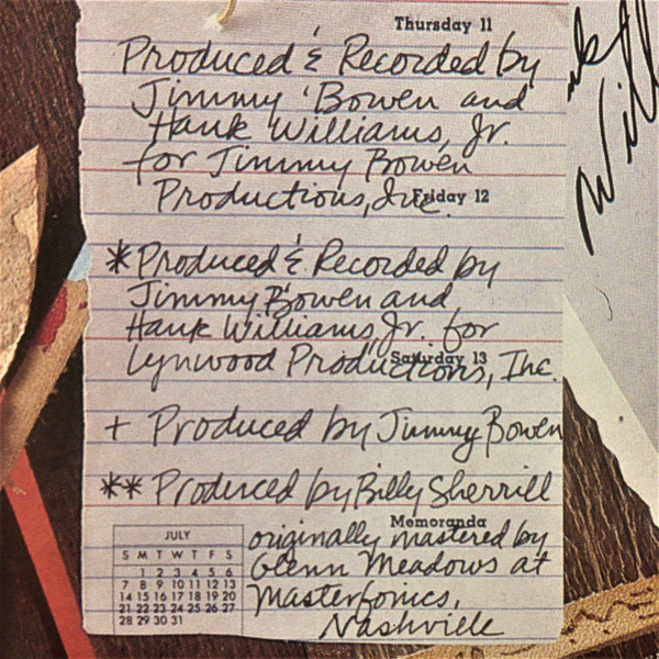 Hank Williams Jr. – Greatest Hits Volume 2 (VG/VG+) – LP, AU 1984 - Image 5